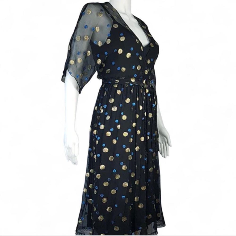 RARE 80’s Vintage Edith Strauss Silk Dress